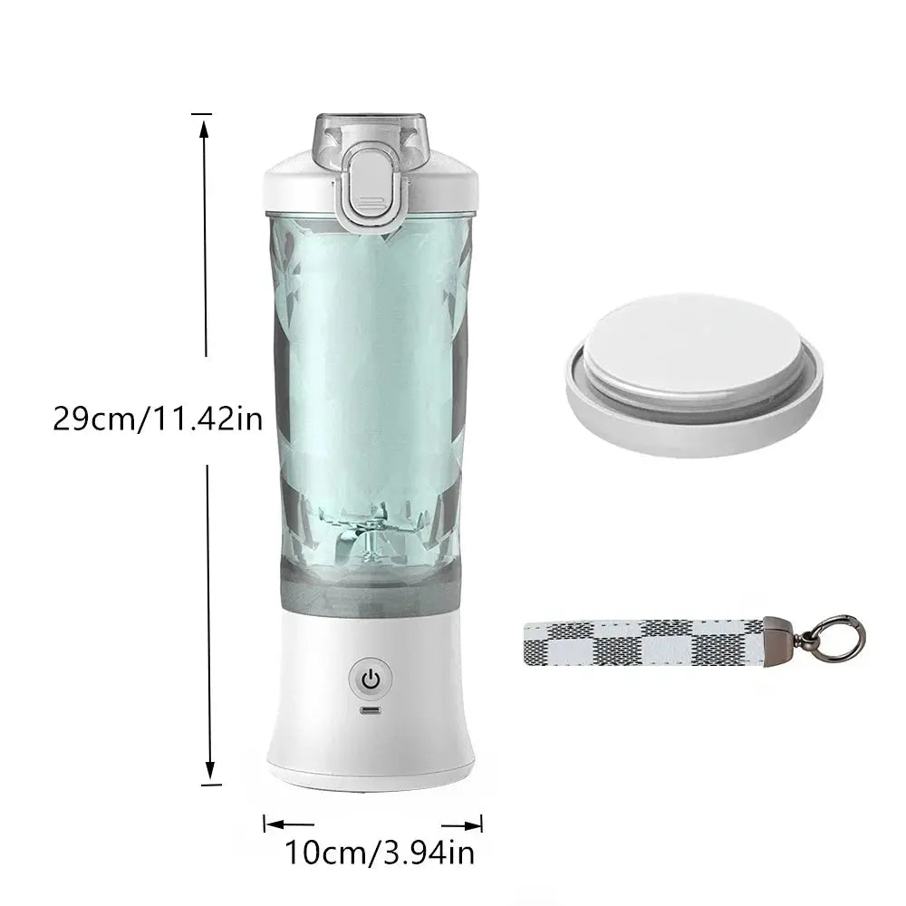 Portable Blender Personal Juicer - Kitchen 20oz USB Rechargeable 4000mAh Large Battery With 6 Blades for Smoothies Shakes Baby - RIGBYZ