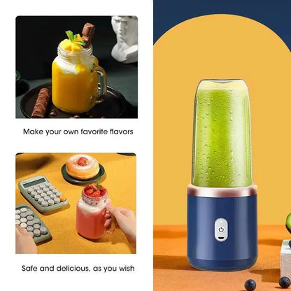 Portable Fruit Juicer Electric Juicer Blender Mini Juicer Cup USB Rechargeable Juice Blenders Fruit Mixer Wireless Juicer Bottle - RIGBYZ