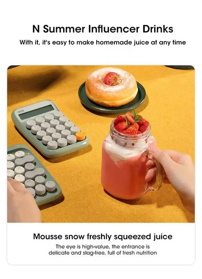 Portable Fruit Juicer Electric Juicer Blender Mini Juicer Cup USB Rechargeable Juice Blenders Fruit Mixer Wireless Juicer Bottle - RIGBYZ