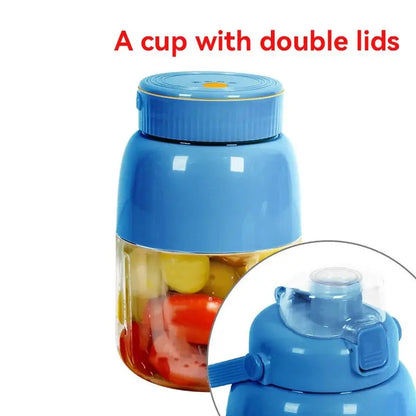 Portable Fruit Blender 800ml Multifunctional Electric Juicer Cup 10 Steel Blades Summer Milkshake Machine USB Rechargeable - RIGBYZ