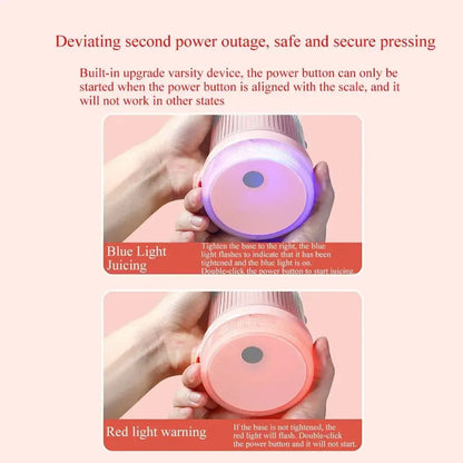 Portable Blender, Portable Blender for Shakes and Smoothies , Magnetic USB Fast Charging Mini Fresh Juice Mixer Bottle - RIGBYZ
