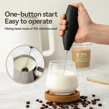 1PC Hand Blender Electric Egg Beater Milk Frother Wireless Mini Drink Mixer Foamer Household Kitchen Stirring Tools - RIGBYZ