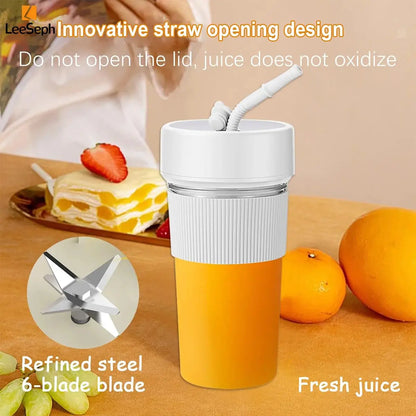 Portable Blender Cup, Electric Juicer Blender, Mini Blender Portable Blender For Shakes and Smoothies, for Home, Gym, Office - RIGBYZ