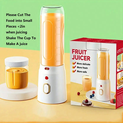 Portable electric juice cup - USB rechargeable blender, single button operation, suitable for smoothies, milkshakes, and juices - RIGBYZ