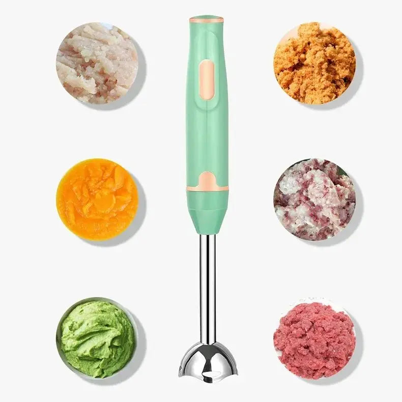 400W Handheld Blender Electric Food Vegetable Grinder Stick Mixer for Meat Smoothies Sauces Baby Food Soups Processor,Whisk - RIGBYZ