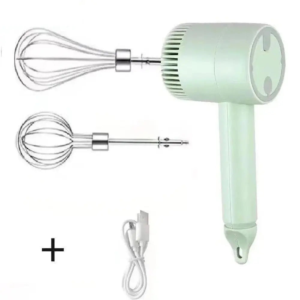 Portable Blender Mixer Kitchen Tools Hand Mixer Electric Food processors set milk frother Egg Beater Cake Baking kneading mixer - RIGBYZ