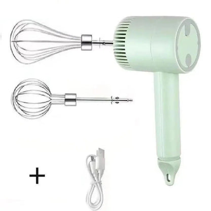 Portable Blender Mixer Kitchen Tools Hand Mixer Electric Food processors set milk frother Egg Beater Cake Baking kneading mixer - RIGBYZ