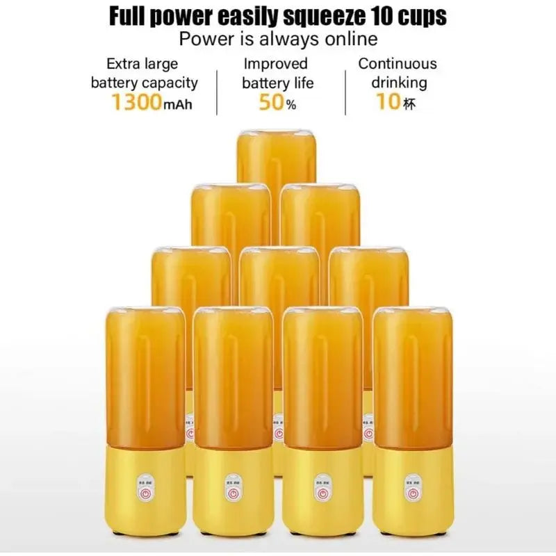 Portable Blender Cup,Mini Blender Portable,Personal Blender For Shakes And Smoothies 500ml For Making Fruit Juices And Smoothies - RIGBYZ