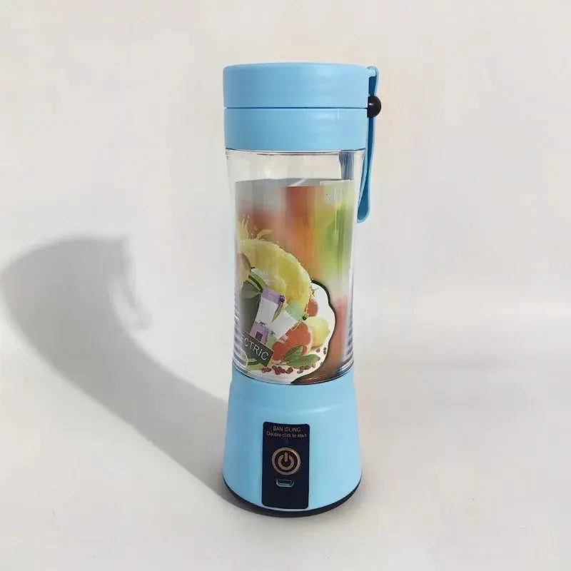Cordless Portable Personal Size Blender - USB Rechargeable Blender for Smoothies and Shakes 6 Blades with 380Ml BPA Free Juice Cup - RIGBYZ