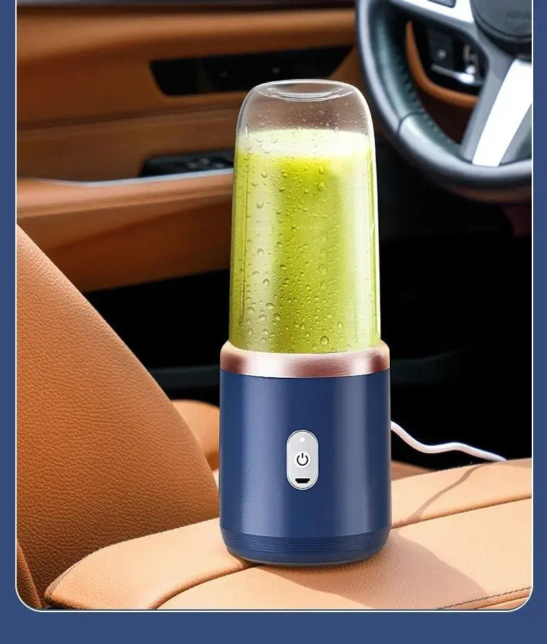 Portable Juicer Cup Smoothie Blender 6 Blade Blender Bottle Household Fruit Juicer Cup USB Rechargeable Juicer Kitchen Tool - RIGBYZ