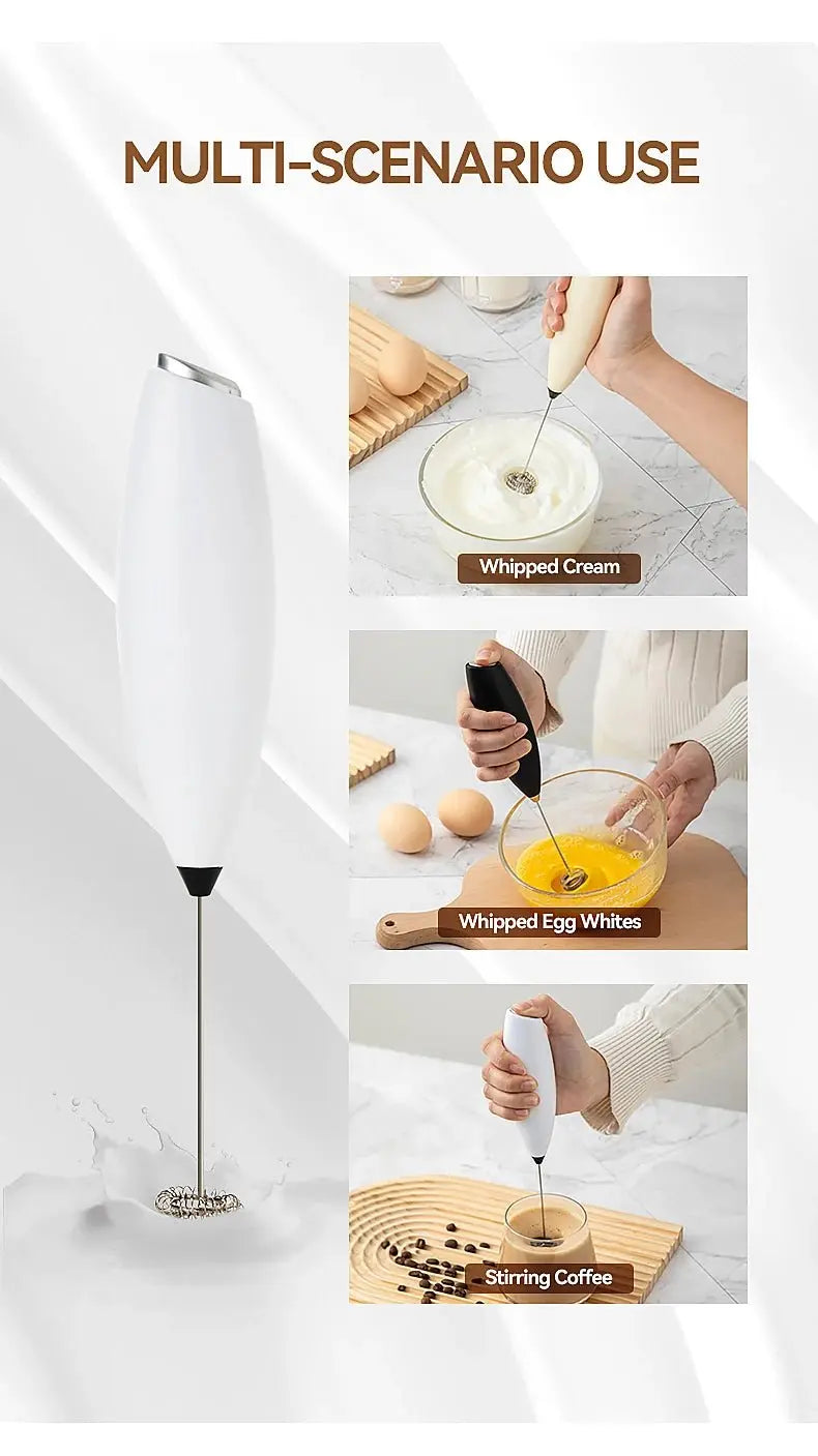 1PC Hand Blender Electric Egg Beater Milk Frother Wireless Mini Drink Mixer Foamer Household Kitchen Stirring Tools - RIGBYZ