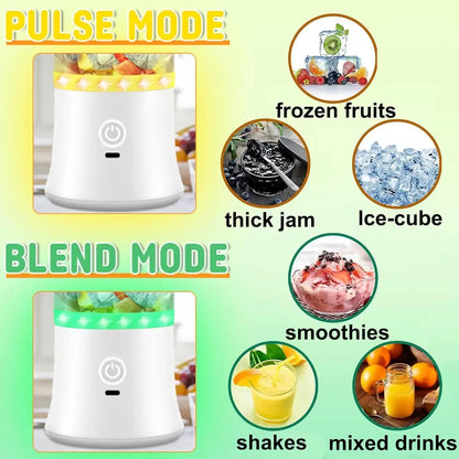 Portable Blender for Smoothies Shakes Juice Personal Small Mini Glass Mixer USB Rechargeable Electric Handheld Watter Bottle - RIGBYZ
