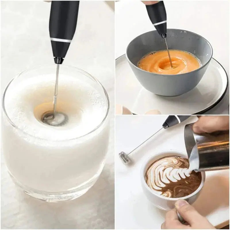 Portable Electric Milk Frothers Handheld Blender USB Mini Coffee Maker Whisk Mixer Cappuccino Cream Egg Beater Food Blender - RIGBYZ