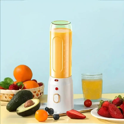 Portable electric juice cup - USB rechargeable blender, single button operation, suitable for smoothies, milkshakes, and juices - RIGBYZ