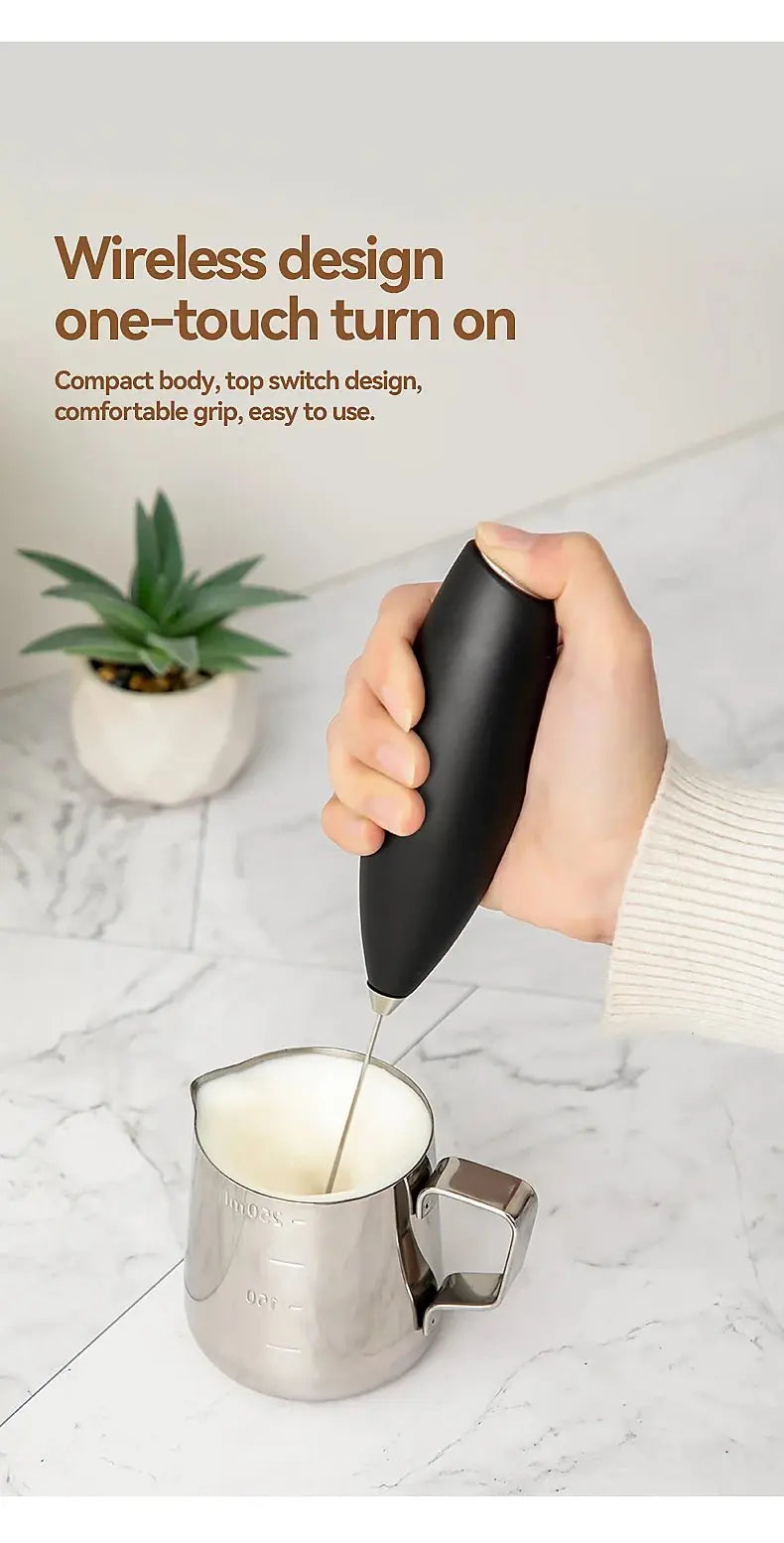 1PC Hand Blender Electric Egg Beater Milk Frother Wireless Mini Drink Mixer Foamer Household Kitchen Stirring Tools - RIGBYZ