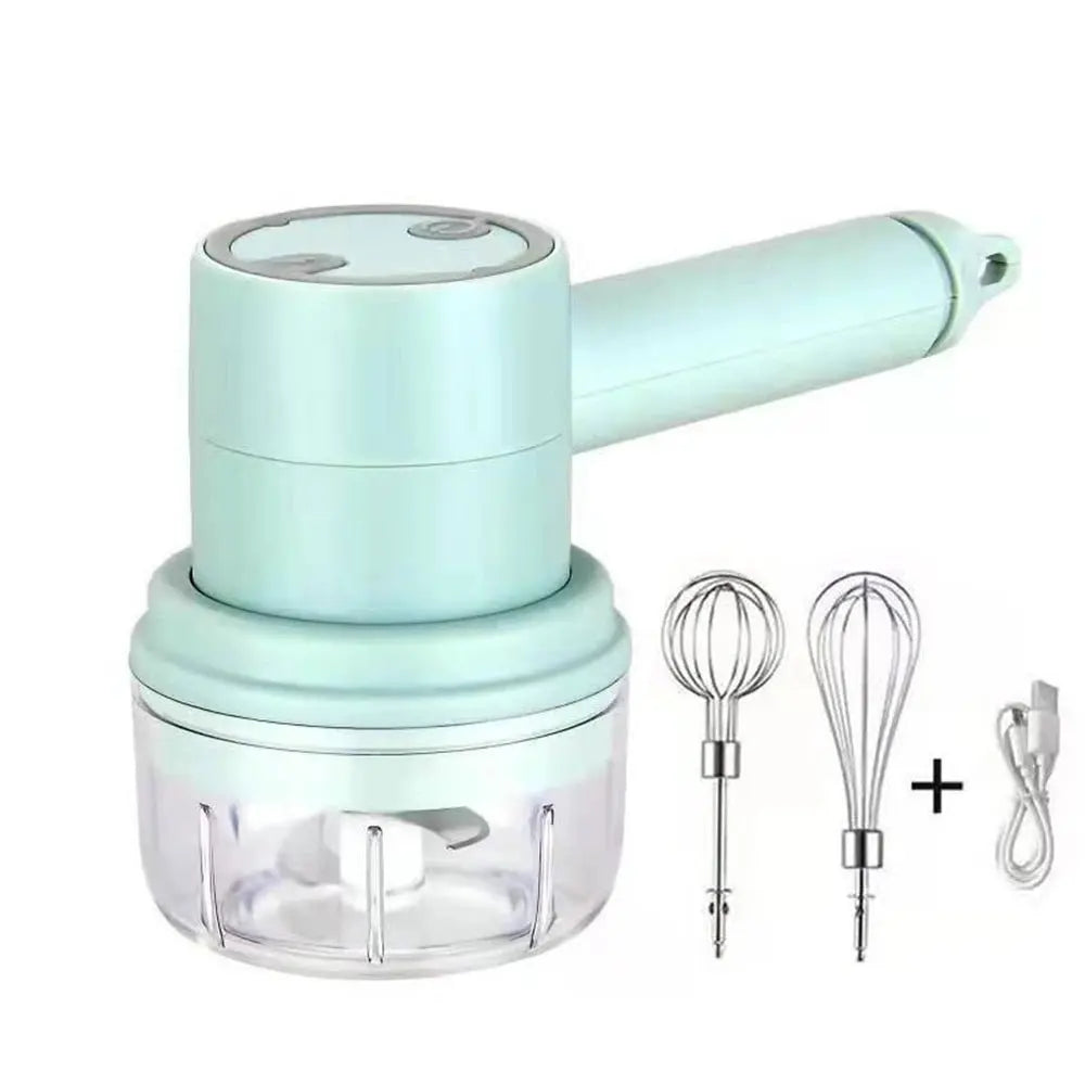 Portable Blender Mixer Kitchen Tools Hand Mixer Electric Food processors set milk frother Egg Beater Cake Baking kneading mixer - RIGBYZ