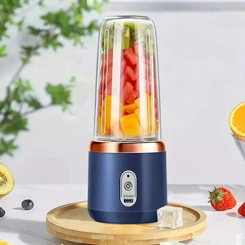 Portable Blender Bottle Multifunction Juice Blender Fresh Juice Smoothie Blender Ice CrushCup Food Processor Juicing Tool - RIGBYZ