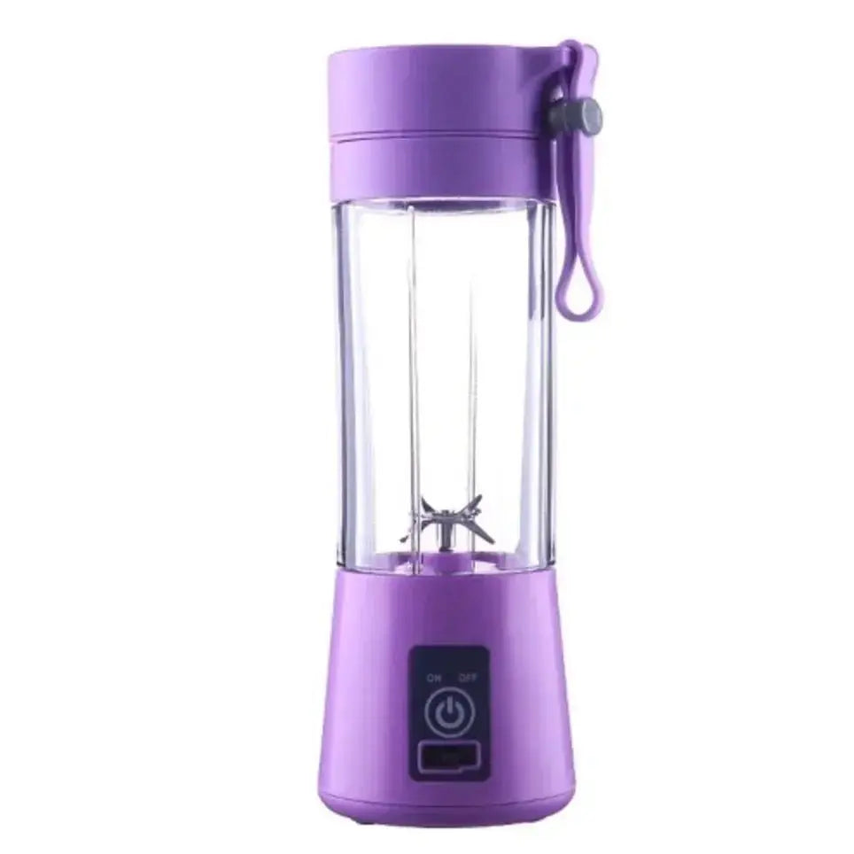 Mini Portable Handheld USB Rechargeable Blender 380ml Travel Smoothie Maker Juicer Cup for On - the - Go Shakes & Juices - RIGBYZ