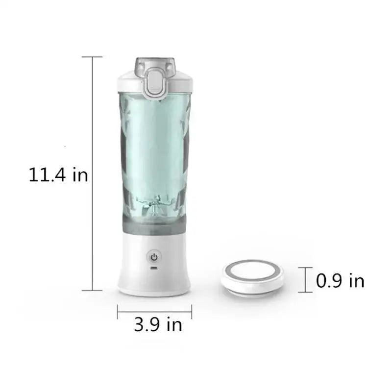 Powerful 20 oz Personal Portable Blender BPA Free USB C Rechargeable Blender with Travel Lid for Shakes Smoothies Home Travel - RIGBYZ