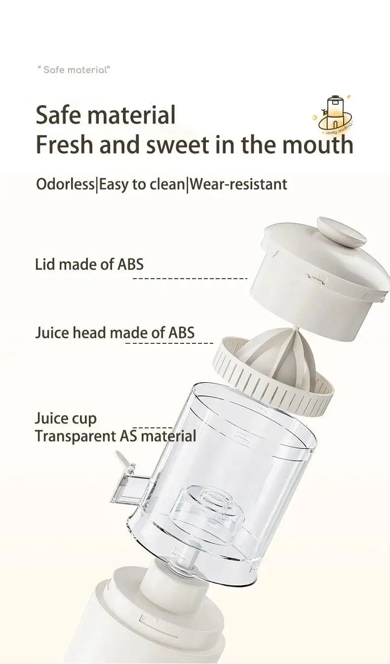 Home Travel 1500mAh Rechargeable Juicer For Lemon Orange Citrus 45W Wireless Blender Automatic Separation Raw Electric Juicer - RIGBYZ