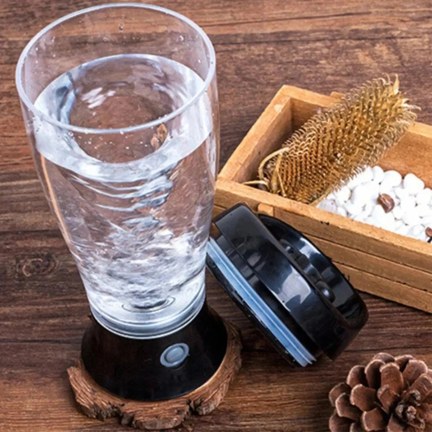 600ML Shaker Cup Powder Fitness Cup Blender Protein Shaker Bottle Brewing Movement Eco Friendly Automatic Vortex Mixer - RIGBYZ