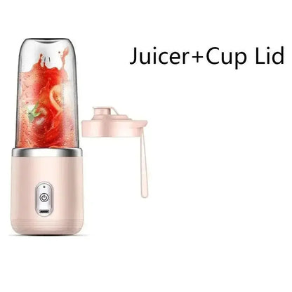 Portable Juicer Cup Smoothie Blender 6 Blade Blender Bottle Household Fruit Juicer Cup USB Rechargeable Juicer Kitchen Tool - RIGBYZ