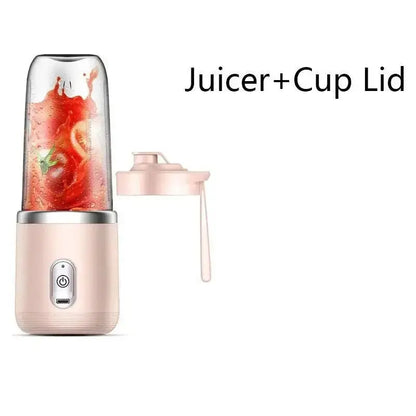 Portable Juicer Cup Smoothie Blender 6 Blade Blender Bottle Household Fruit Juicer Cup USB Rechargeable Juicer Kitchen Tool - RIGBYZ