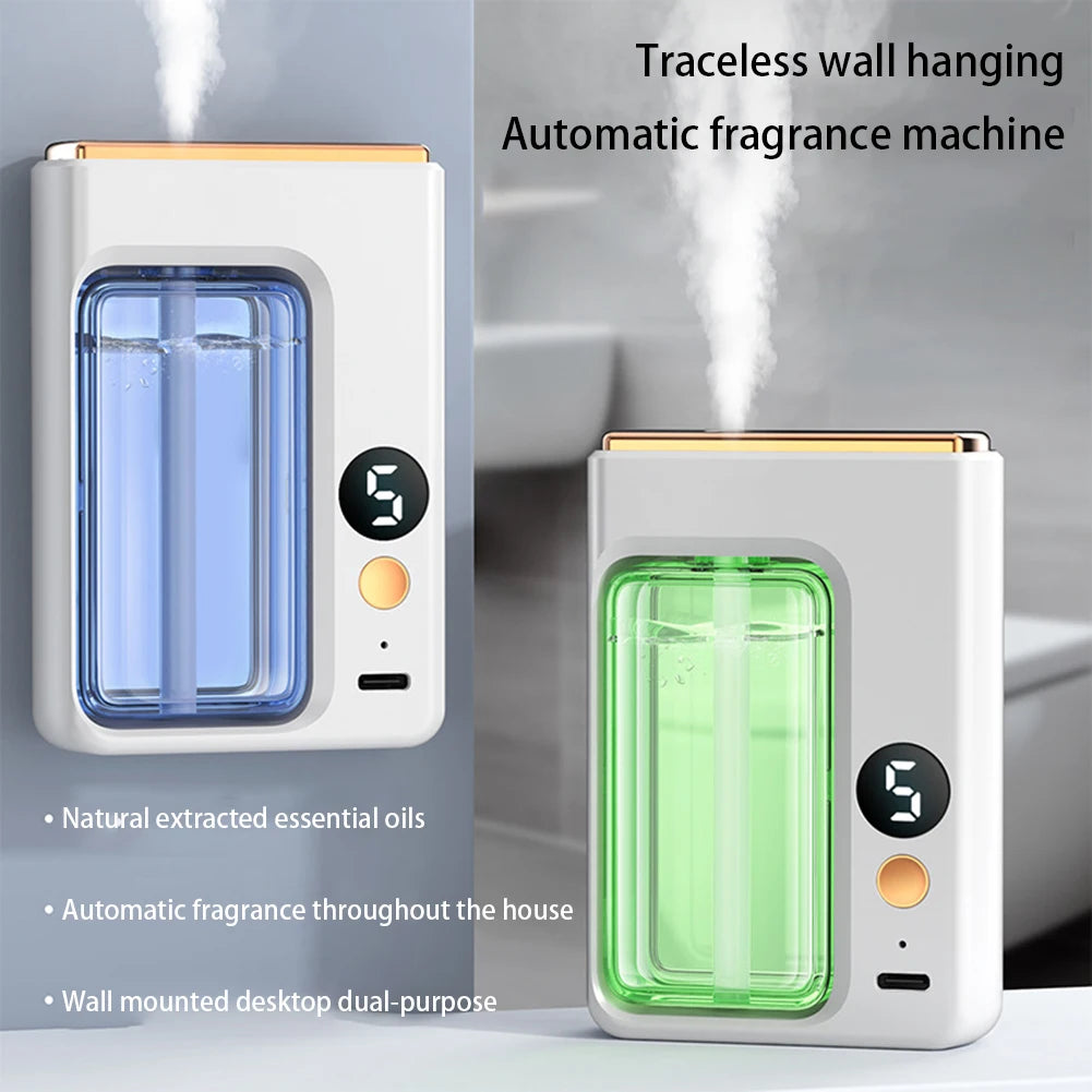 40Ml Desktop Aromatherapy Oil Diffuser Machine USB Smart Air Purifier with Display Car Air Freshener Home Bathroom Deodorization