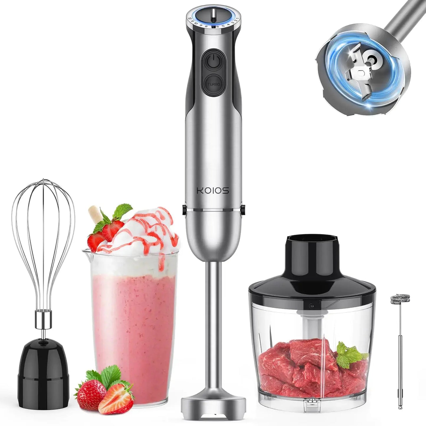 KOIOS 12 - Speed Stainless Stick Blender for Kitchens - RIGBYZ