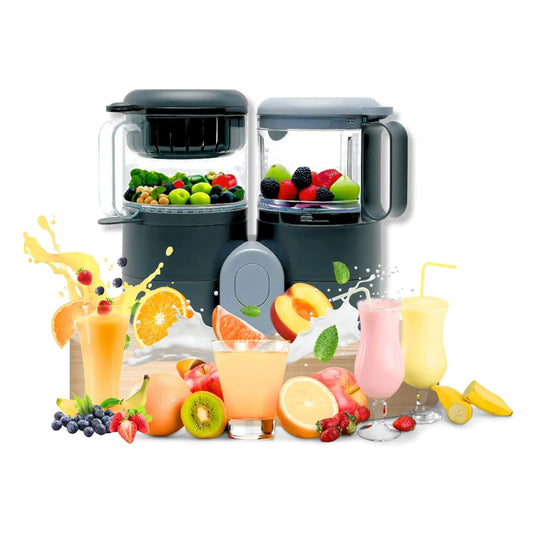 Baby Food Maker Steamer and Blender - Multifunction Baby Food Processor and Steamer w/Baby Blender Defrosting & Reheating - Time Saving Baby Food Grinder - Baby Food Blender and Steamer (2 Liters) - RIGBYZ